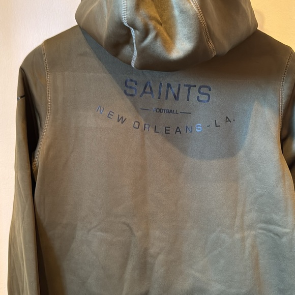 Saints Salute to Service Hoodie Size Small reach through front pocket NWT NFL - Picture 5 of 8